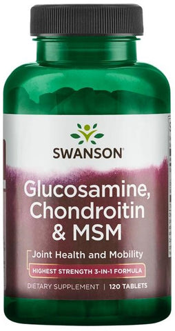 Swanson, Glucosamine, Chondroitin & MSM, 750mg - 120 tablets