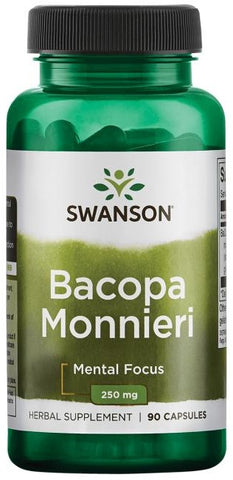 Swanson, Bacopa Monnieri, 250mg - 90 caps