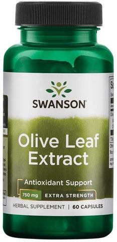 Swanson, Olive Leaf Extract, 750mg Super Strength - 60 caps