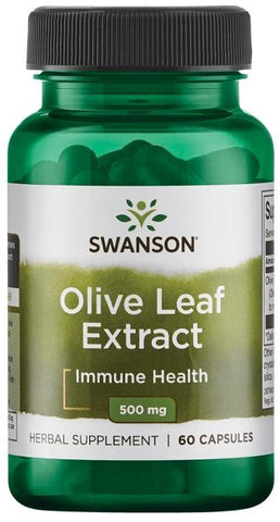 Swanson, Olive Leaf Extract, 500mg - 60 caps