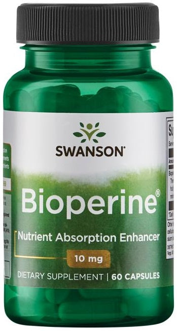 Swanson, Bioperine, 10mg - 60 caps