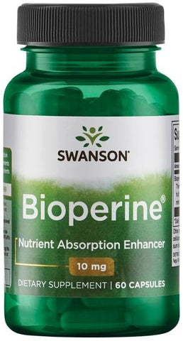 Swanson, Bioperine, 10mg - 60 caps