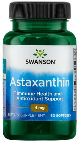 Swanson, Astaxanthin, 4mg - 60 softgels