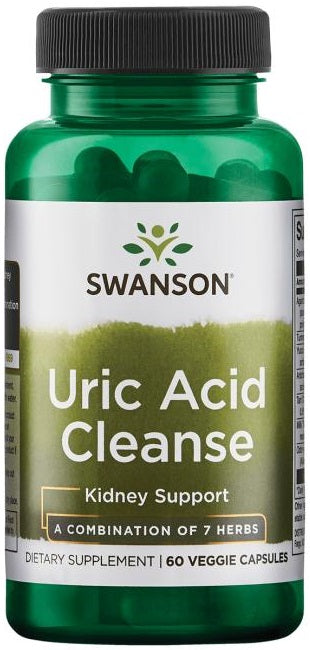 Swanson, Uric Acid Cleanse - 60 vcaps
