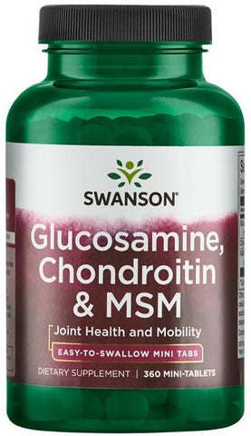 Swanson, Glucosamine, Chondroitin & MSM - 360 mini-tablets