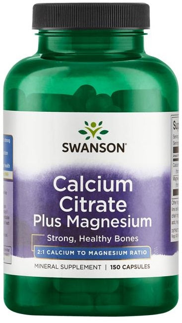 Swanson, Calcium Citrate Plus Magnesium - 150 caps