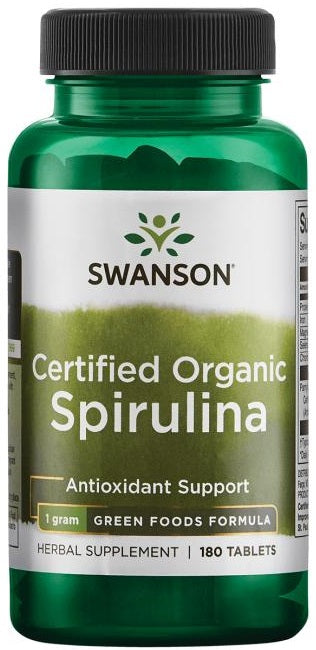 Swanson, Spirulina Organic - 180 tablets