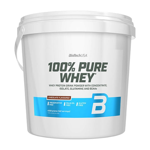 BioTechUSA, 100% Pure Whey, Bourbon Vanilla - 4000g