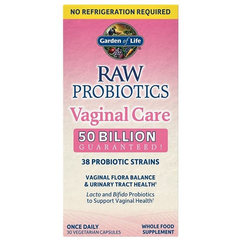 Garden of Life, Raw Probiotics Vaginal Care (Shelf-Stable) - 30 vcaps