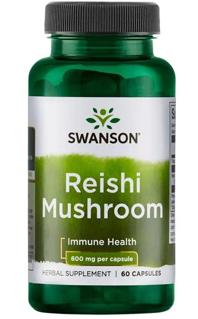 Swanson, Reishi Mushroom, 600mg - 60 caps