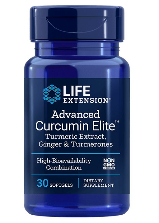 Life Extension, Advanced Curcumin Elite Turmeric Extract, Ginger & Turmerones - 30 softgels