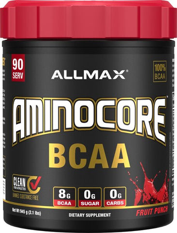 AllMax Nutrition, Aminocore BCAA, Fruit Punch Blast - 945g