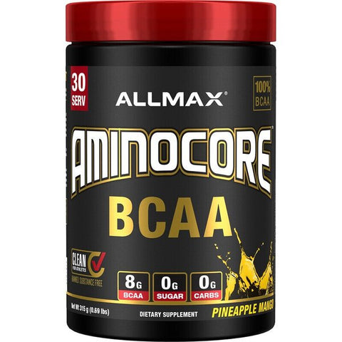 AllMax Nutrition, Aminocore BCAA, Pineapple Mango - 315g