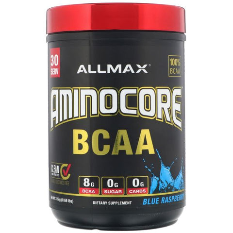 AllMax Nutrition, Aminocore BCAA, Blue Raspberry - 315g