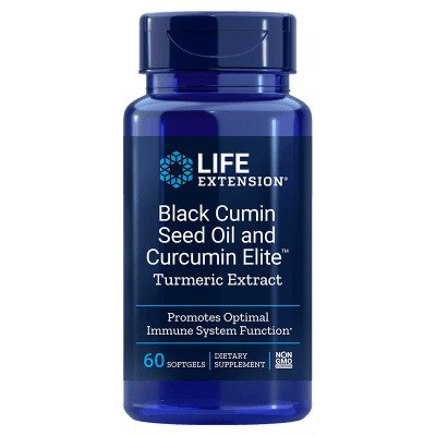 Life Extension, Black Cumin Seed Oil and Curcumin Elite Turmeric Extract - 60 softgels