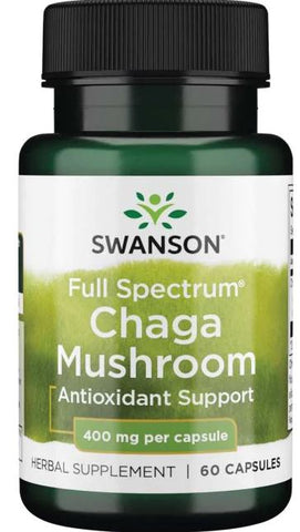 Swanson, Full Spectrum Chaga Mushroom, 400mg - 60 caps