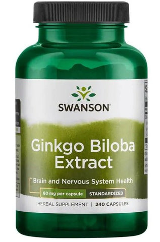 Swanson, Ginkgo Biloba Extract, 60mg - 240 caps
