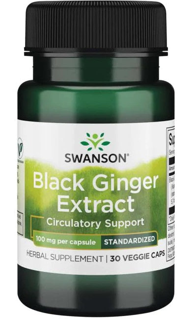 Swanson, Black Ginger Extract, 100mg - 30 vcaps
