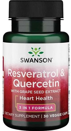 Swanson, Resveratrol & Quercetin - 30 vcaps