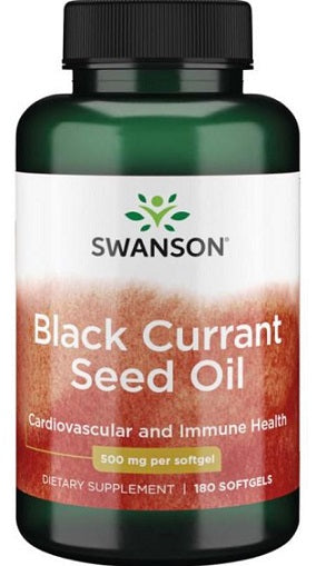 Swanson, Black Currant Seed Oil, 500mg - 180 softgels
