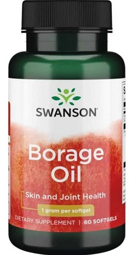 Swanson, Borage Oil, 1000mg - 60 softgels