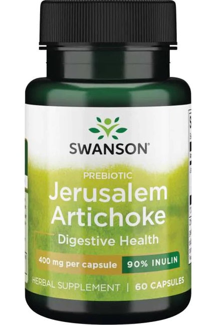 Swanson, Prebiotic Jerusalem Artichoke, 400mg - 60 caps