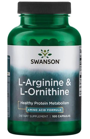 Swanson, L-Arginine & L-Ornithine - 100 caps
