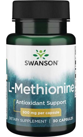 Swanson, L-Methionine, 500mg - 30 caps