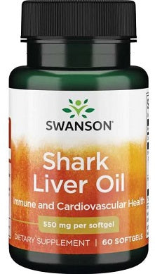 Swanson, Shark Liver Oil, 550mg - 60 softgels