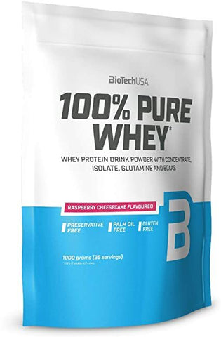 BioTechUSA, 100% Pure Whey, Raspberry Cheesecake - 1000g
