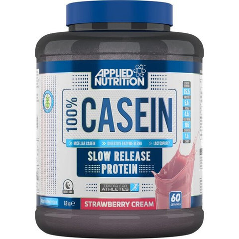 Applied Nutrition, 100% Casein Protein, Strawberry - 1800g
