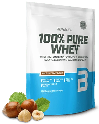 BioTechUSA, 100% Pure Whey, Hazelnut - 1000g