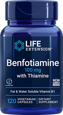 Life Extension, Benfotiamine with Thiamine, 100mg - 120 vcaps