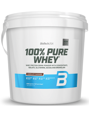 BioTechUSA, 100% Pure Whey, Chocolate - 4000g
