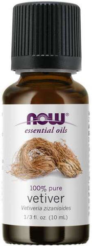 NOW Foods, Essential Oil, Vetiver Oil - 10 ml.