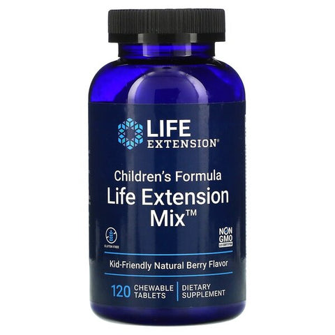 Life Extension, Children's Formula Life Extension Mix, Natural Berry - 120 chewable tabs