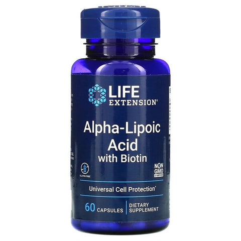 Life Extension, Alpha-Lipoic Acid with Biotin - 60 caps