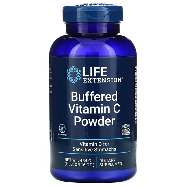 Life Extension, Buffered Vitamin C Powder - 454g