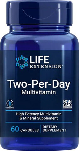 Life Extension, Two-Per-Day, Multivitamin - 60 caps