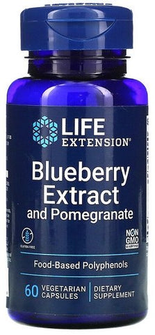 Life Extension, Blueberry Extract with Pomegranate - 60 vcaps