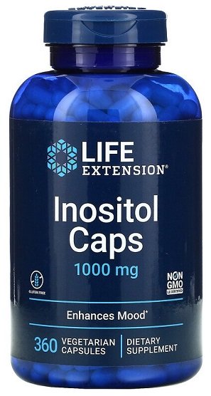 Life Extension, Inositol Caps, 1000 mg - 360 vcaps