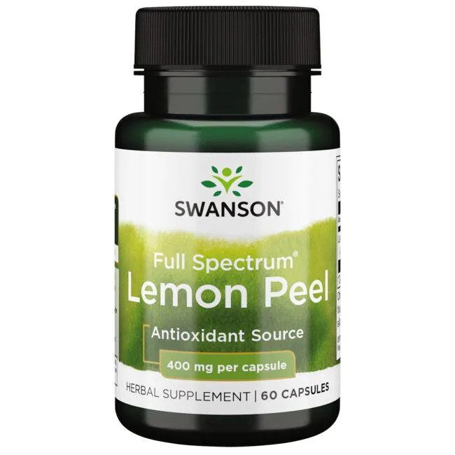 Swanson, Full Spectrum Lemon Peel, 400mg - 60 caps