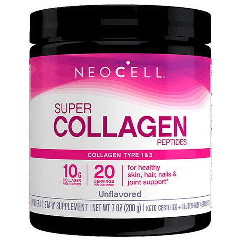 NeoCell, Super Collagen Peptides Type 1 & 3, Unflavored - 200g