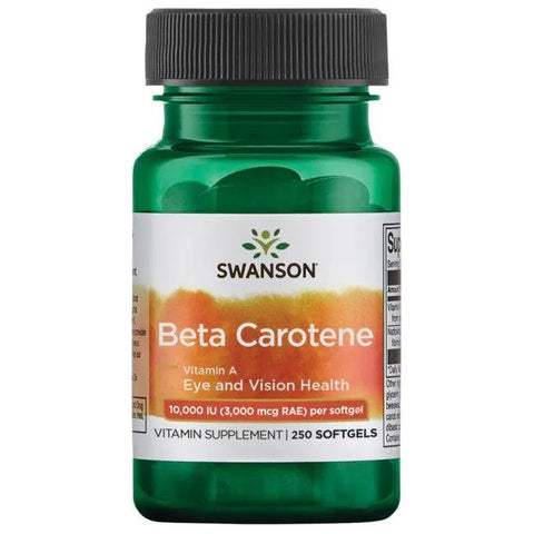 Swanson, Beta-Carotene (Vitamin A), 10 000 IU - 250 softgels