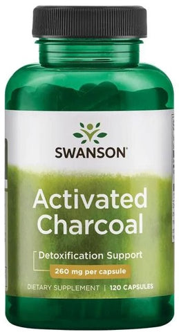 Swanson, Activated Charcoal, 260mg - 120 caps