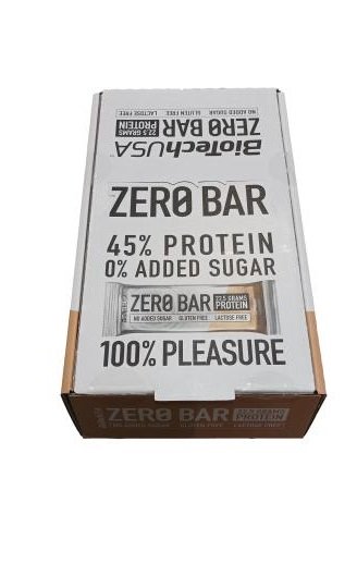 BioTechUSA, Zero Bar, Cappuccino - 20 x 50g