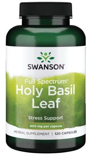 Swanson, Holy Basil Leaf, 400mg - 120 caps