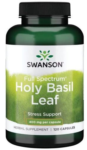 Swanson, Holy Basil Leaf, 400mg - 120 caps