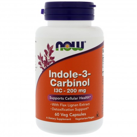 NOW Foods, Indole-3-Carbinol (I3C), 200mg - 60 vcaps