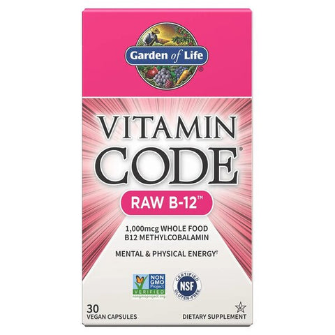 Garden of Life, Vitamin Code Raw B-12 - 30 vegan caps